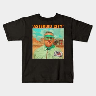 Asteroid City - Futuristic Designs for Extraterrestrial Living Kids T-Shirt